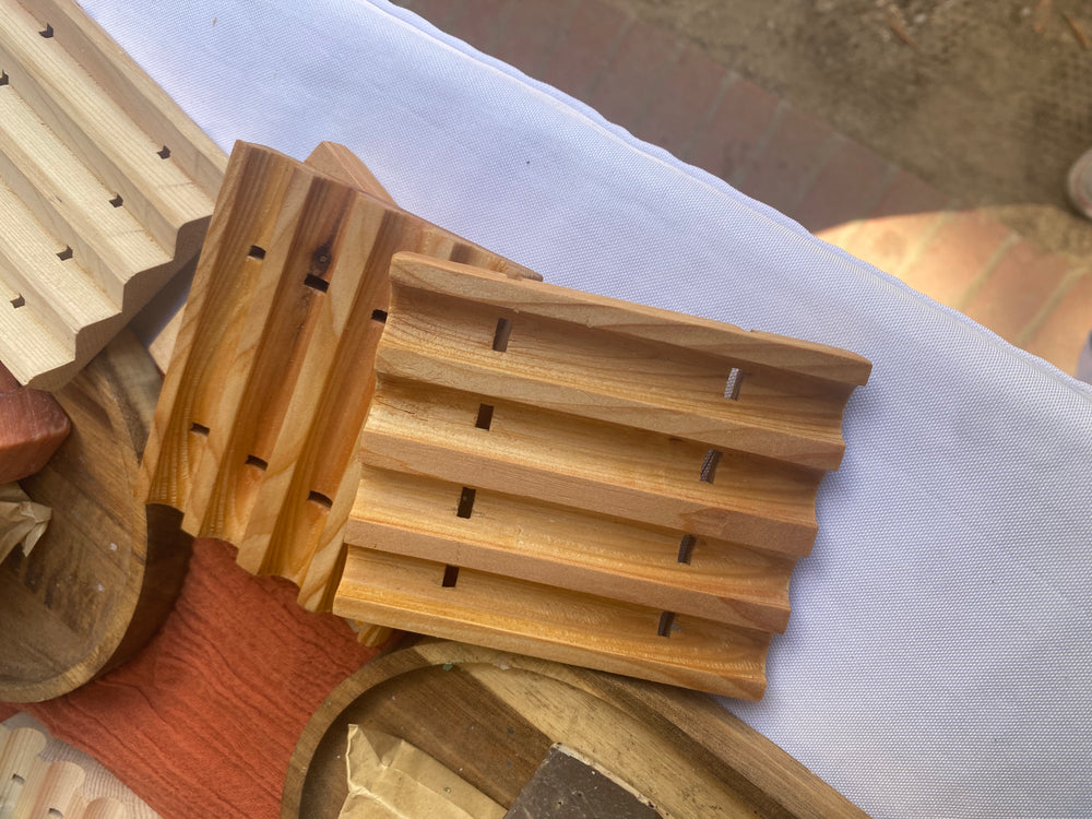 Natural Cedar Soap Dish